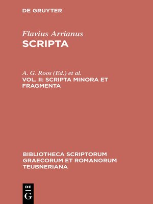 cover image of Scripta minora et fragmenta